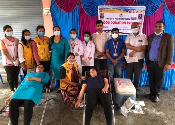 बिरौटा साझा चौतारीको रक्तदानमा ६५ यूनिट रगत संकलन