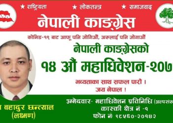 नेकाको महाधिवेशन प्रतिनिधिमा छन्त्यालको उम्मेदवार