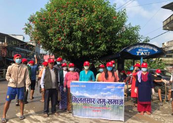 बडा दशैंको उपलक्ष्यमा मिलनसार तमु समाजले गर्‍यो सरसफाई