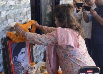 कांग्रेस केन्द्रीय सदस्य आरजु राणा देउवा द्वारा स्वर्गीय राणा प्रती श्रद्धाञ्जली अर्पण