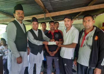 फेदी नेवाः खलद्धारा मृगौला रागीलाई आर्थिक सहयोग