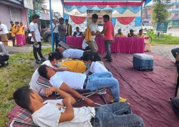 लायन्स क्लव अफ पोखरा चौतारीको रक्रदानमा २४ यूनिट रगत संकलन