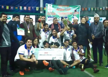 पोखरा टेलिभिजनलाई मिडिया कप फुटसल उपाधि