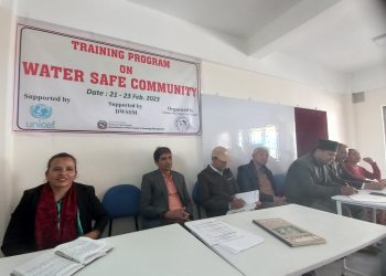 सुरक्षित खानेपानी समुदाय सम्बन्धि ३ दिने तालिम शुरु
