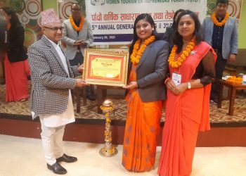 पत्रकार जमुना वर्षा सम्मानित