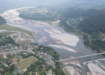 मादी नदीमा बाँध निर्माण सुरु