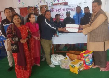 सनराईज क्लवको सहयोग