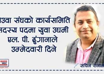 कार्यसमिति सदस्य पदमा युवा उद्यमी एल पी ढुङ्गानाले उम्मेदवारी दिने