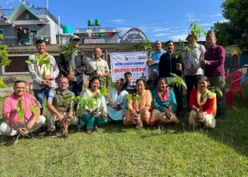 रोटरी क्लव लेखनाथको वृक्षरोपण