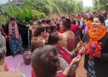 ढोडवेशी मालेपाटन खानेपानी आयोजनाको उद्घाटन