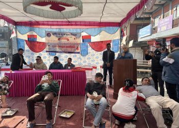 राष्ट्रिय युवा संघ पोखरा २७ को रक्तदानमा ७१ युनिट रगत संकलन