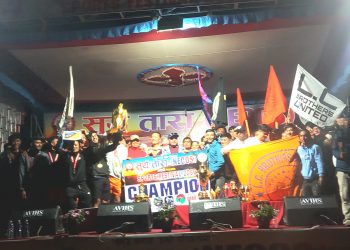 सुर्य तारा (नेकाेस) खेल महाेत्सव सम्पन्न, फुटबलकाे उपाधि एल सि ब्रदर्श लामाचाैरलाई