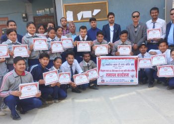 बहिरा विद्यार्थीलाई कफि बनाउने तालिम