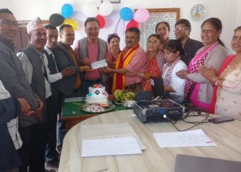 जन्मदिनको अवसरमा विद्यालयमा अक्षयकोष