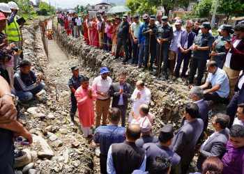 विश्व बैङ्कको सहयोगमा दोविल्ला-बाधमारा-लामेआहाल सडक शिल्यान्यास