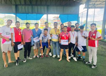 मैत्रीपुर्ण फुटसल प्रतियोगिताको उपाधी रोट्रयाक्ट क्लव अफ लेखनाथलाई