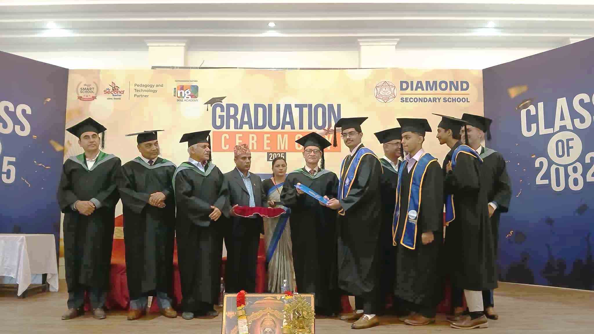 डायमण्ड मावि पोखरा–२७ तालचोकको माध्यमिक दिक्षान्त समारोह सम्पन्न